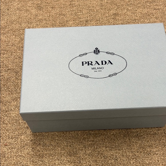 Prada Silver Shoe Box heels, excellent condition, worn 1x - Picture 5 of 9